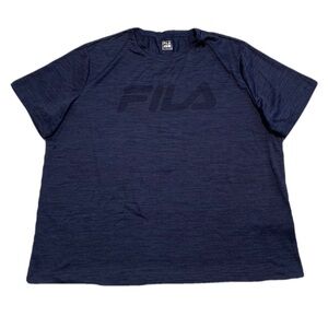 FILA Men's Navy Blue Athletic T-shirt, Size XL